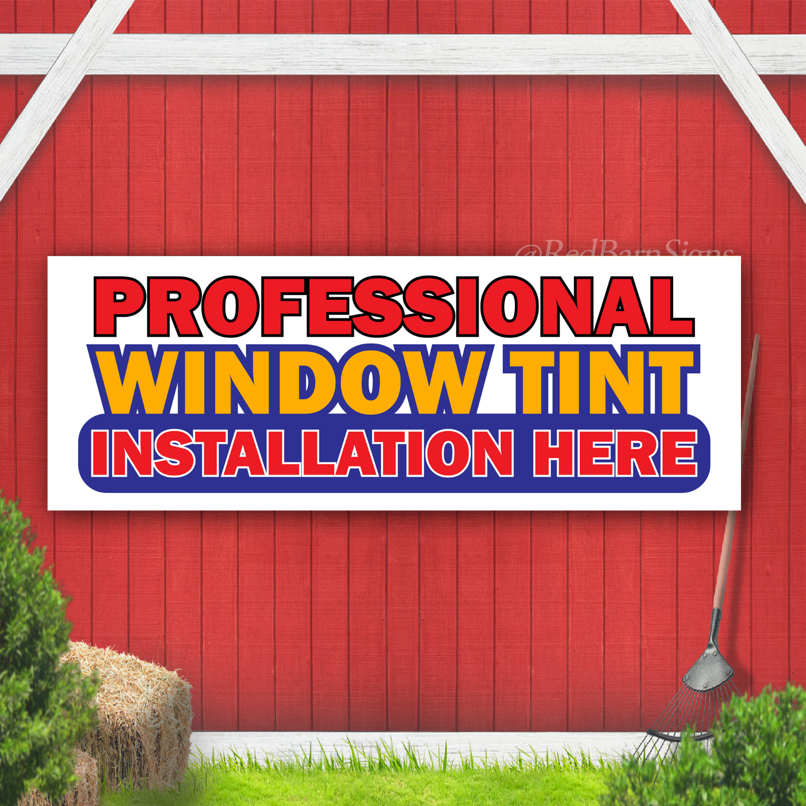 Professional Window Tint Installation Here Indoor Outdoor Vinyl Banner Design