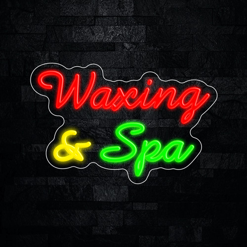 Waxing & Spa LED Neon Sign 17″L x 11″H #33536