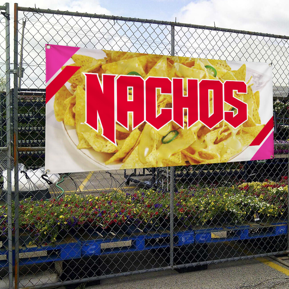 Vinyl Banner Multiple Sizes Nachos Outdoor Advertising Printing A Outdoor