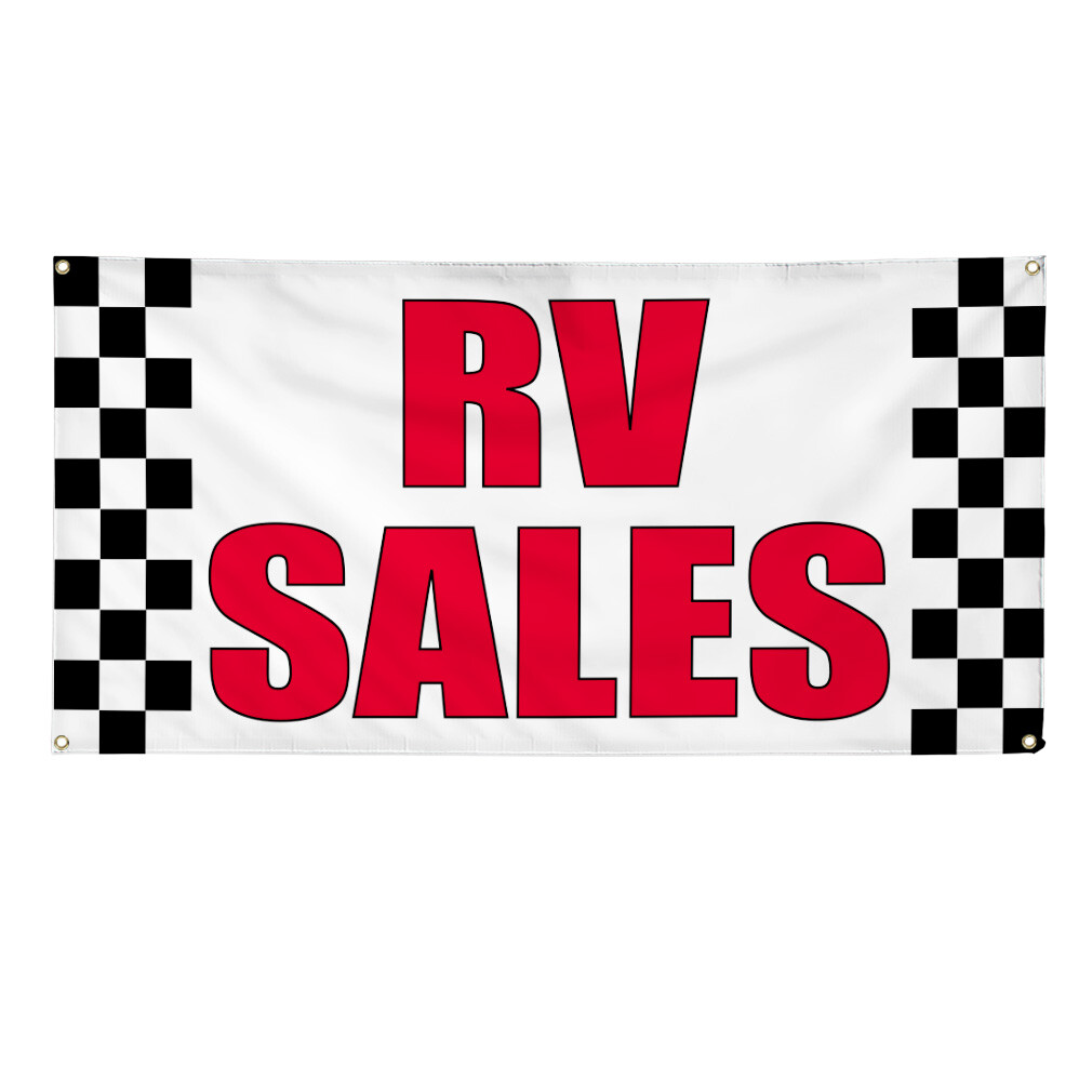 Vinyl Banner Multiple Sizes Rv Sales Outdoor Advertising Printing Business