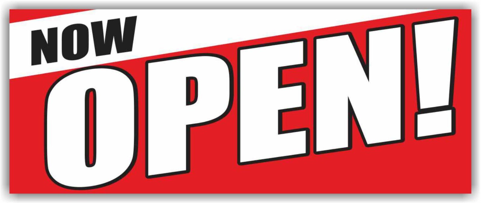 NOW OPEN Advertising Banner Vinyl Mesh Sign Alternative Store Grand Opening