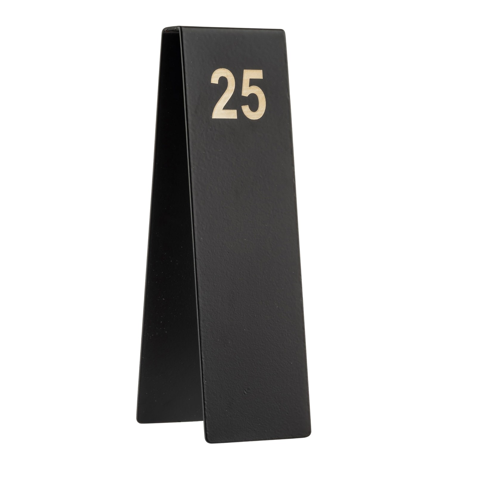 12796 Vertical Table Tent Number Signs, 1-25 Set, Double-Sided Stainless Stee…