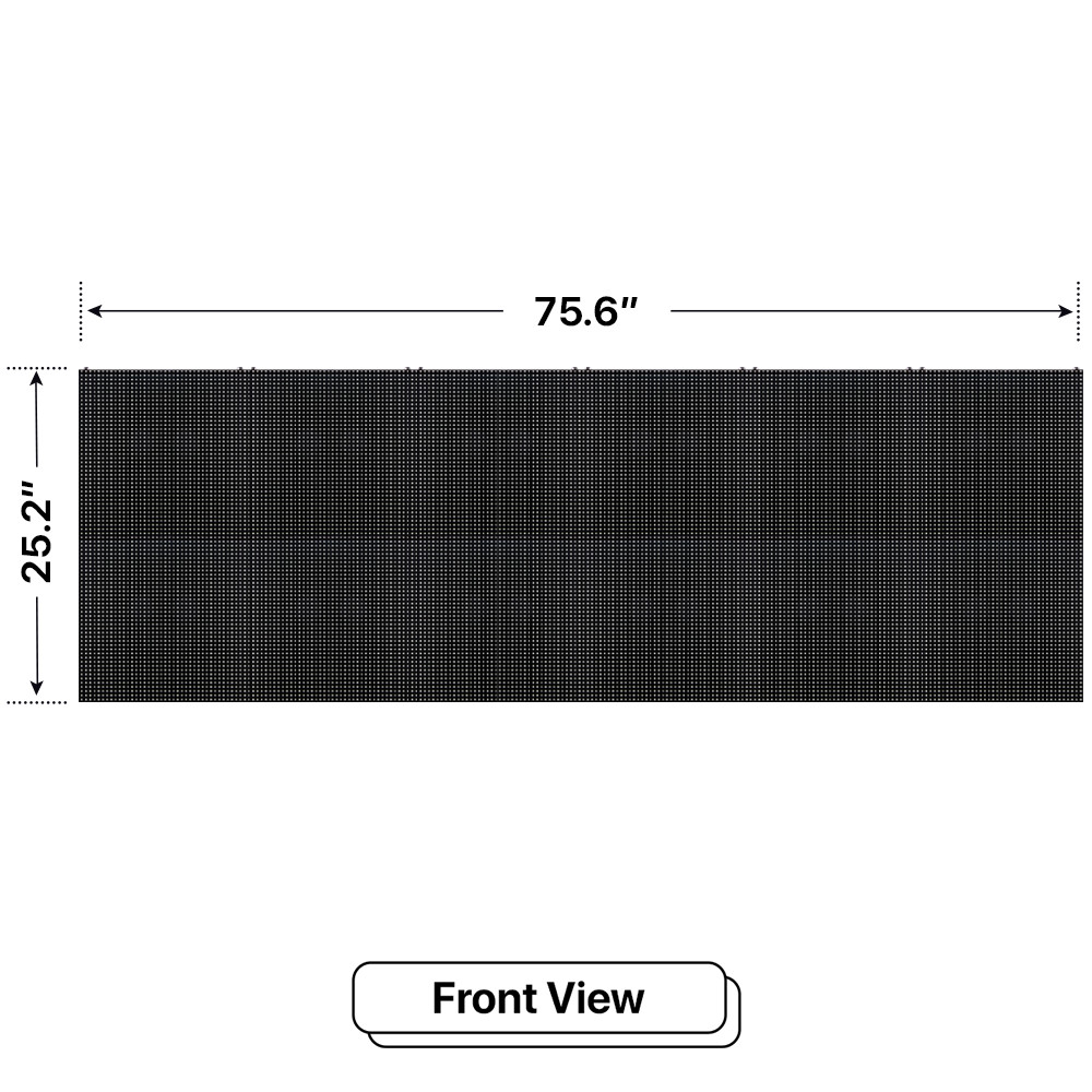 ULTRA HD 2×6’ outdoor LED Sign to grow your business programmable wireless color