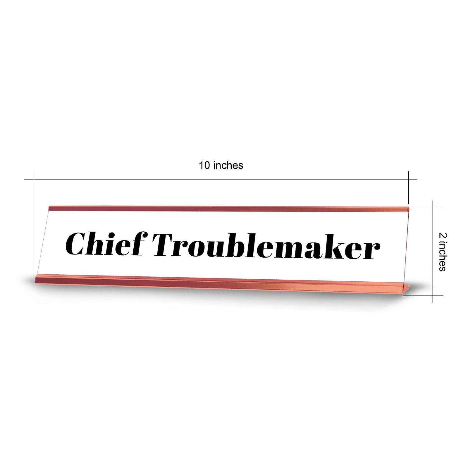 Chief Troublemaker Desk Sign (2×10″) | Funny Office Decor