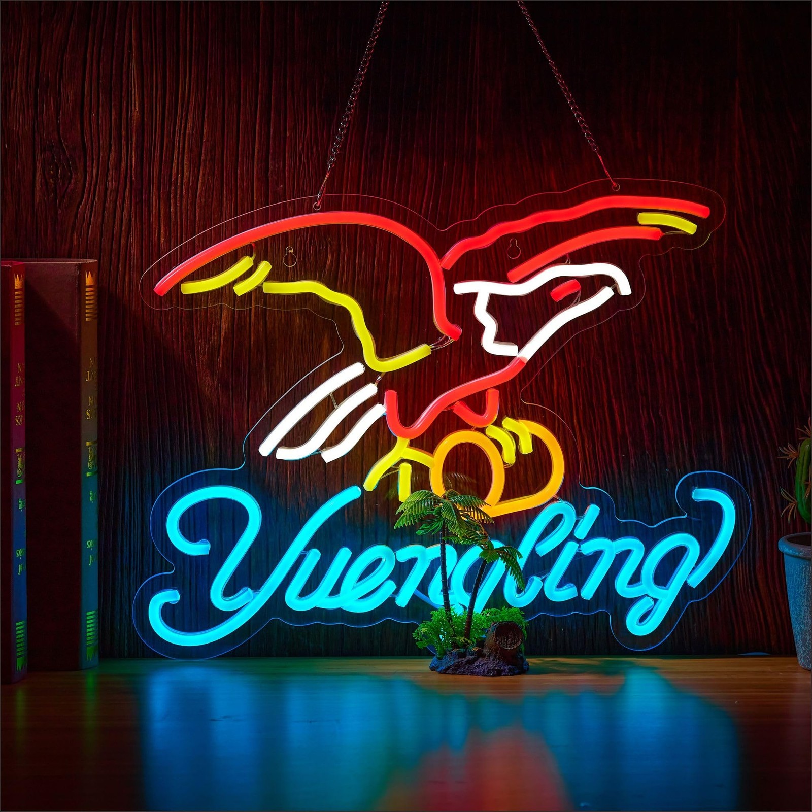 Eagle Neon Sign for Wall Decor,Yuenglin Beer Dimmable Light Up Bar Signs for …
