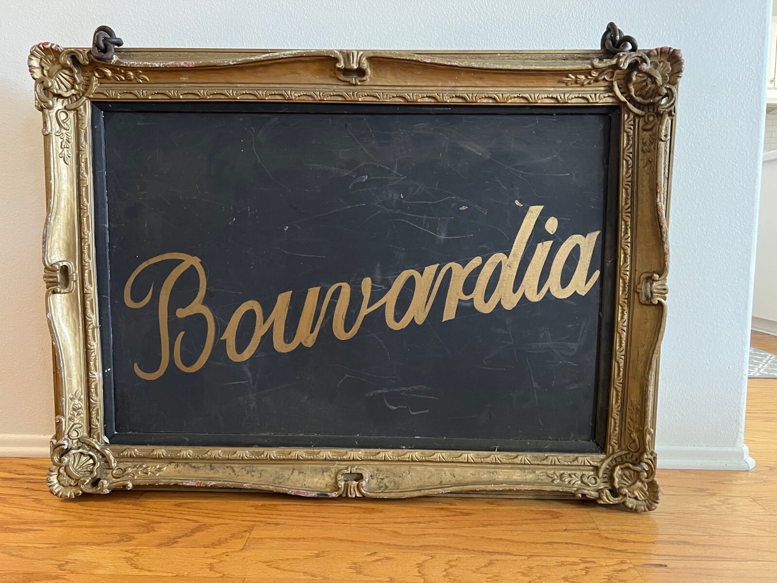 Large Vintage 2-Sided Flower Shop/Boutique/Restaurant Sign Exterior “Bouvardia”