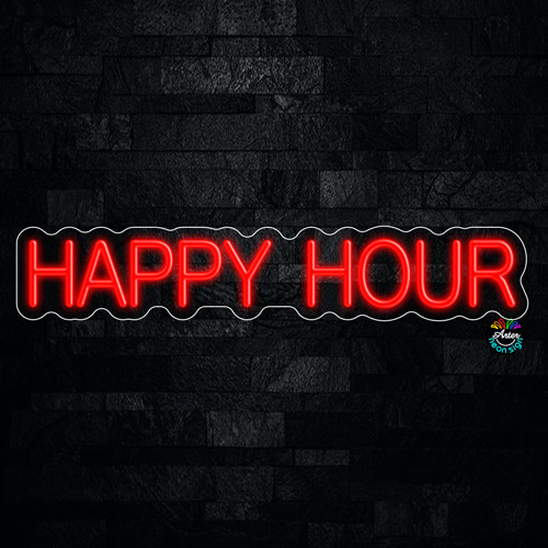 Happy Hour LED Neon Sign 27″L x 5″H #32365