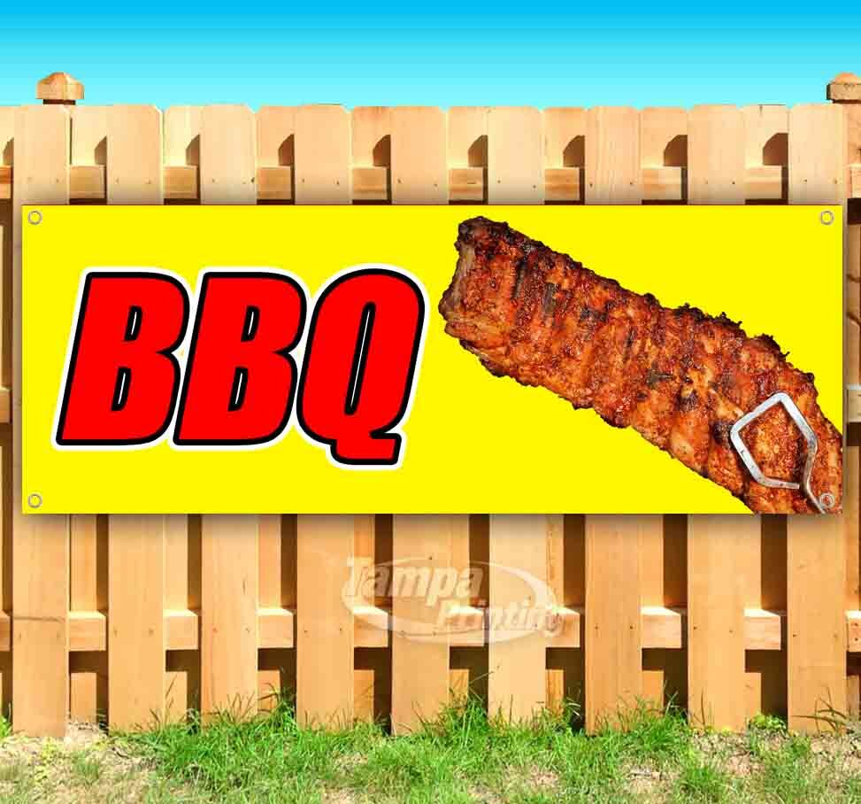 BBQ Advertising Vinyl Banner Flag Sign Many Sizes Available USA