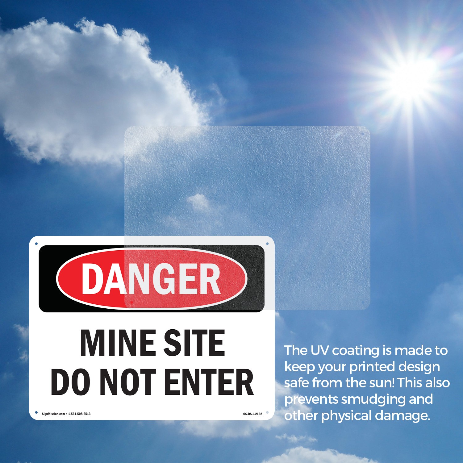 Mine Site Do Not Enter OSHA Danger Sign Metal, Plastic, Or Decal – 5 or 10 Pack