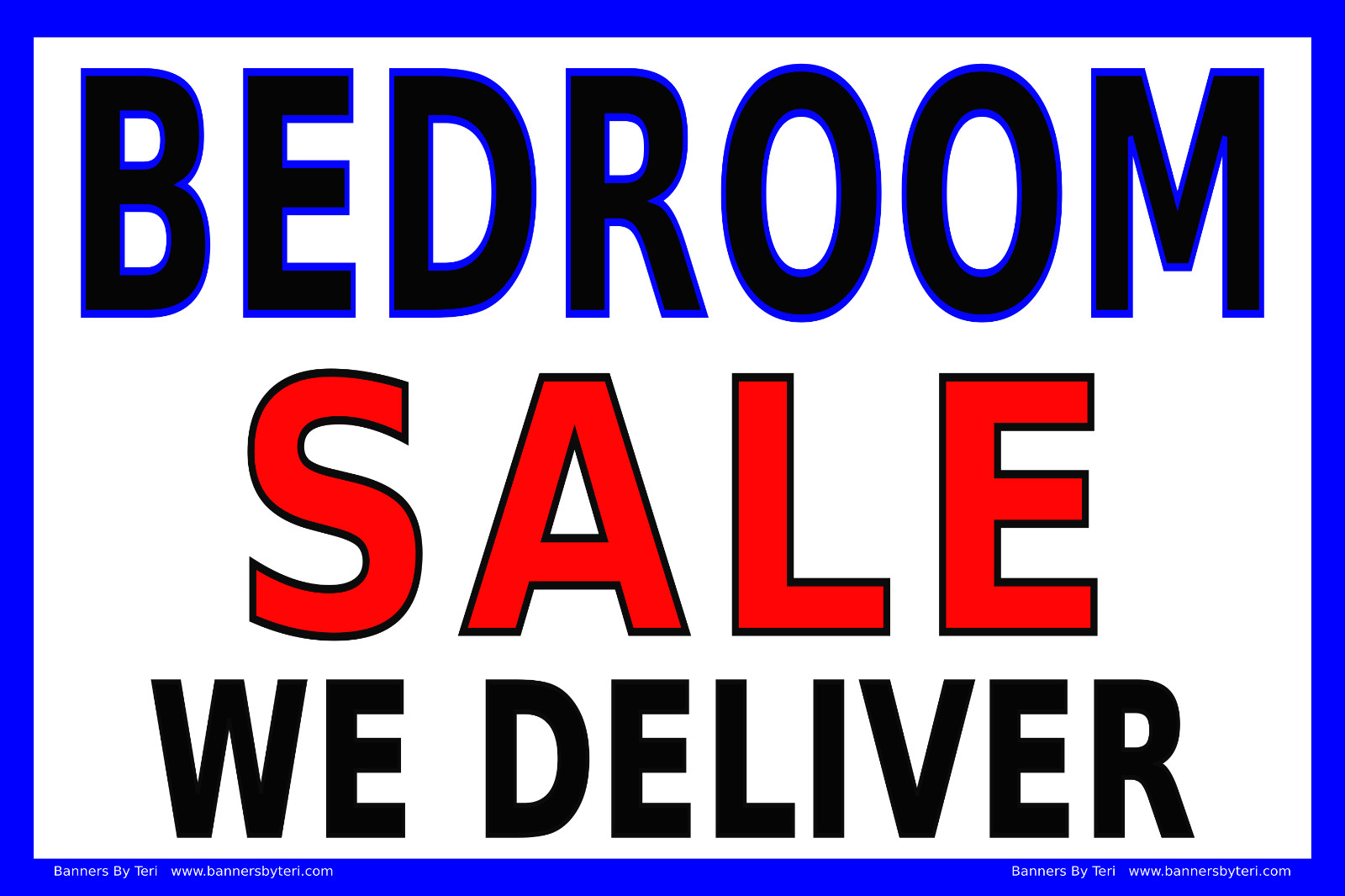 BEDROOM SALE – WE DELIVER – VINYL Banner Signs – Reinforced – FAST SHIP – USA