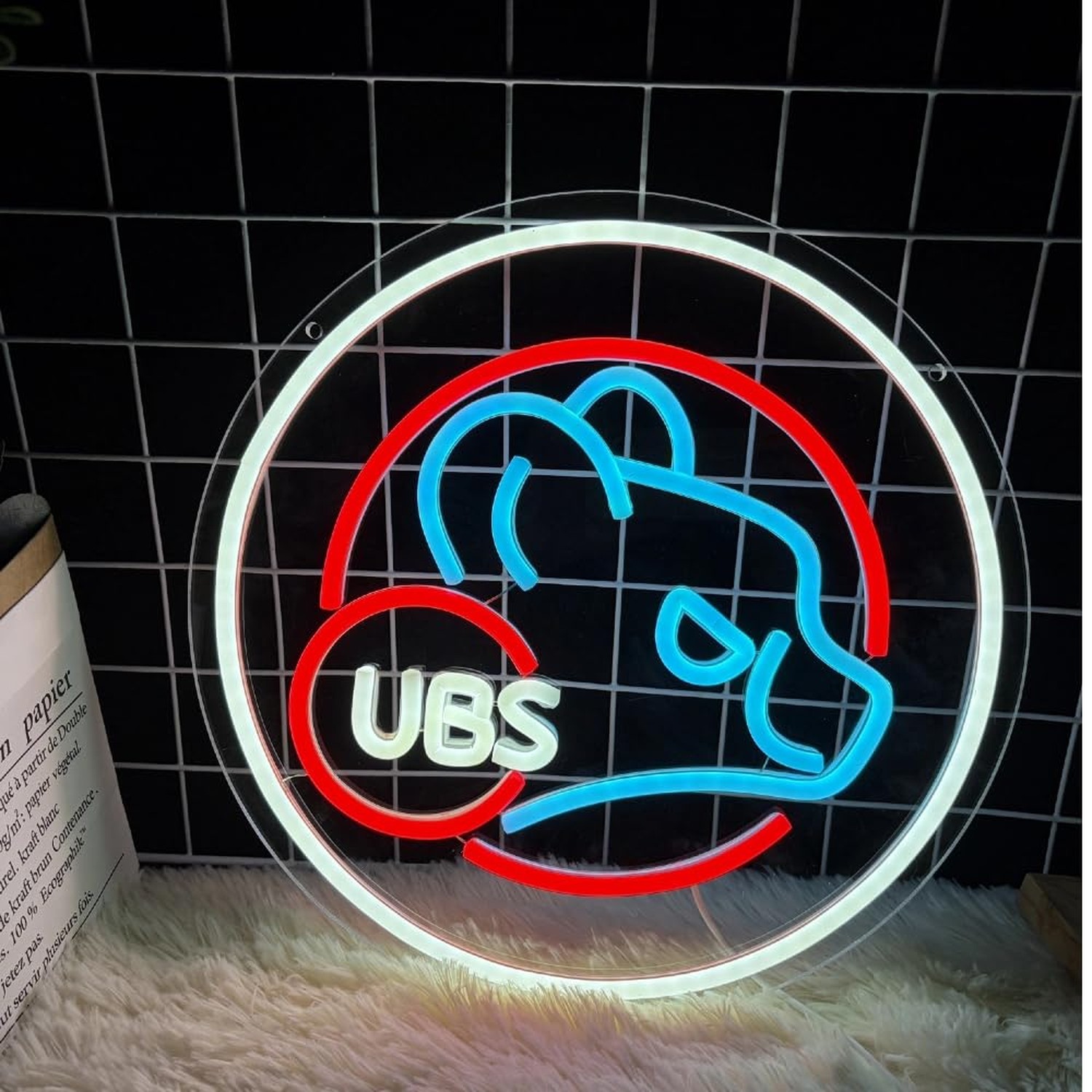 Baseball Neon Sign for Wall Decor Baseball LED Light Up Sign With Light Dimma…