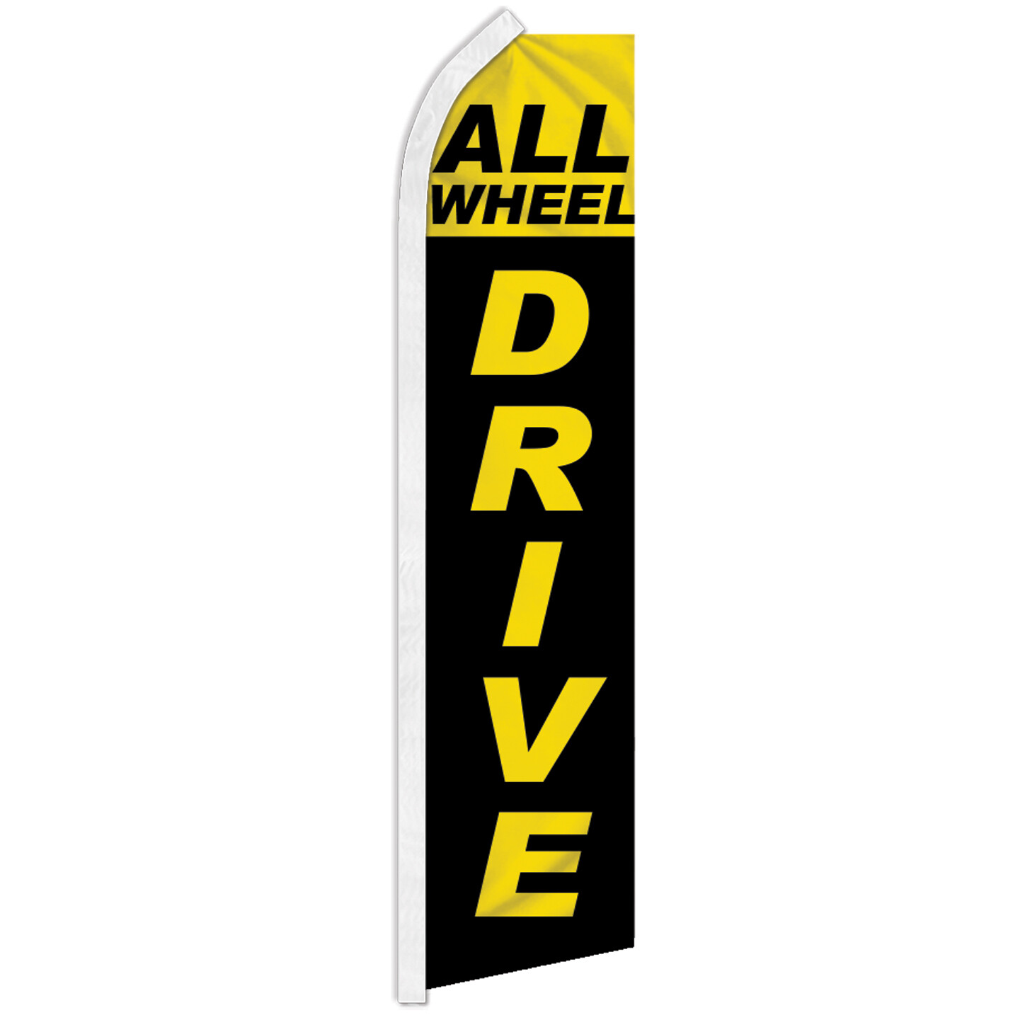 All Wheel Drive Advertising Swooper Feather Flutter Flag Car Dealership Flag