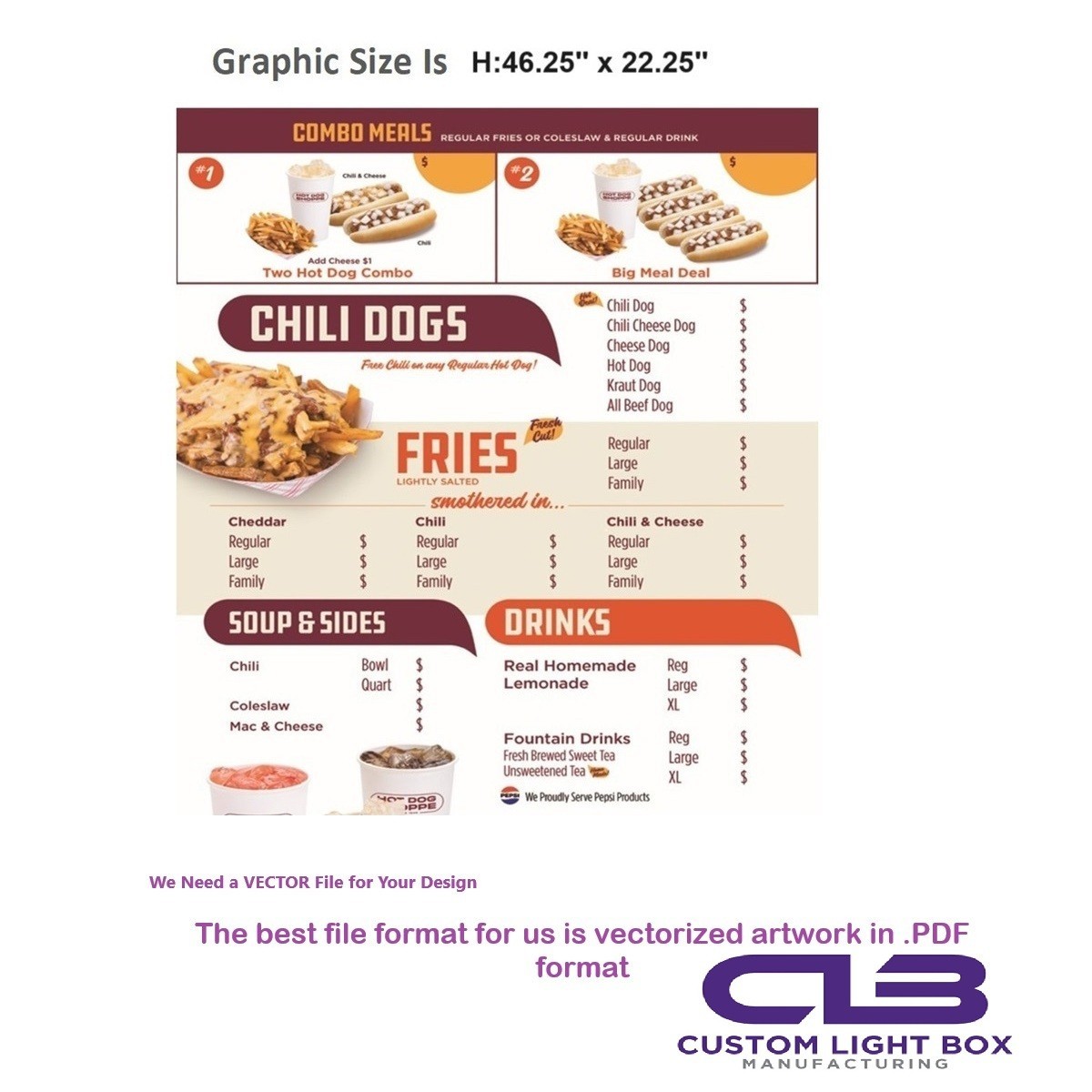 Drive-Thru Menu Board & SENSOR | LED Lighted Menu Sign for Restaurants |