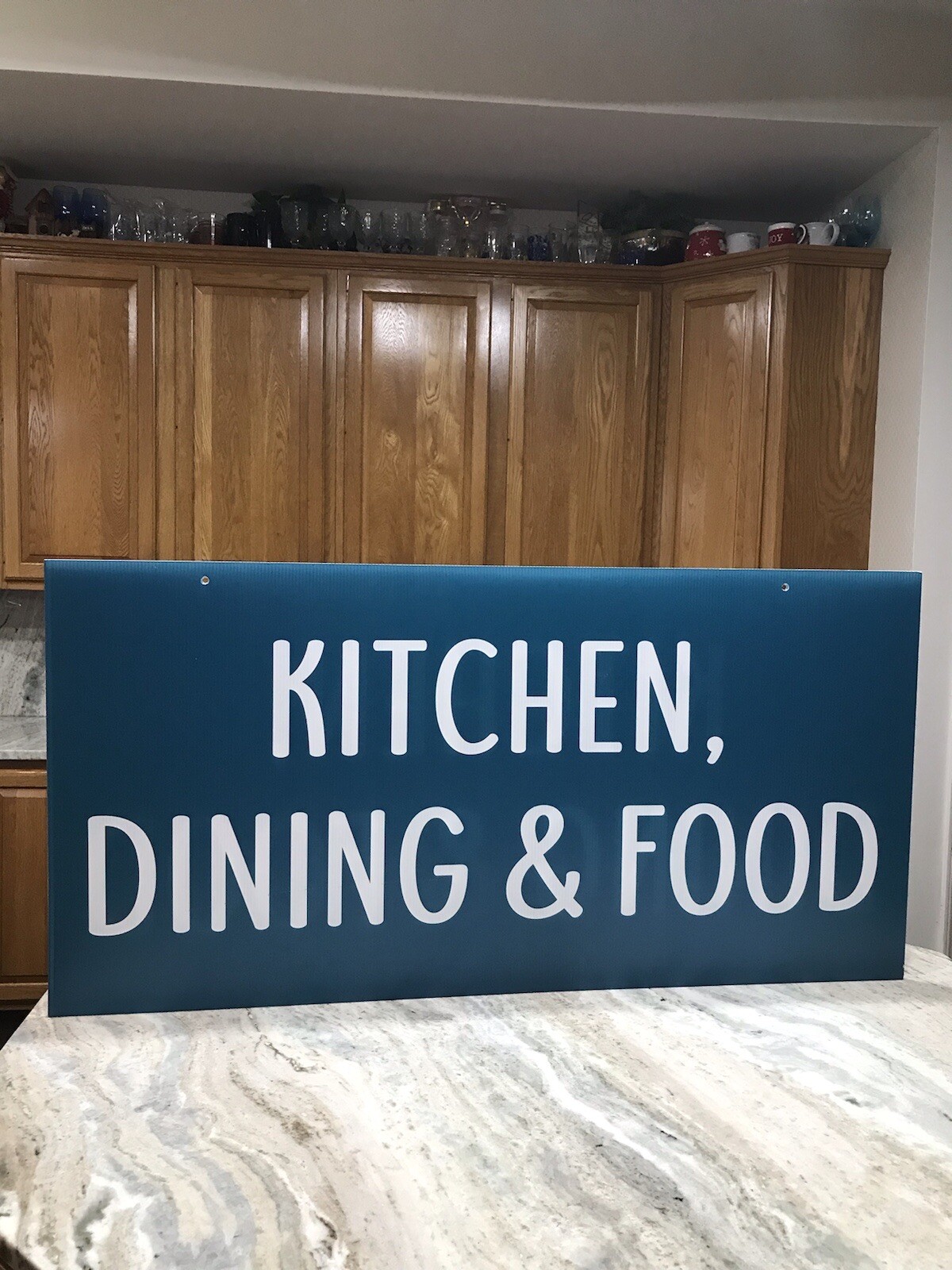 Plastic Sign-Kitchen, Dinning/Food: 24x48in. Decorative/ShipN24hours