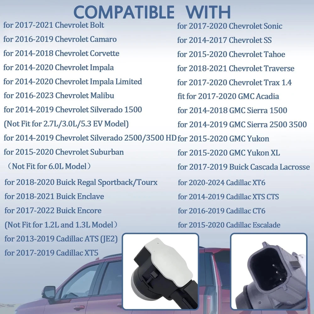 Bumper Park Assist Object Sensor,for Chevy Silverado/Tahoe/Suburban,for GMC…
