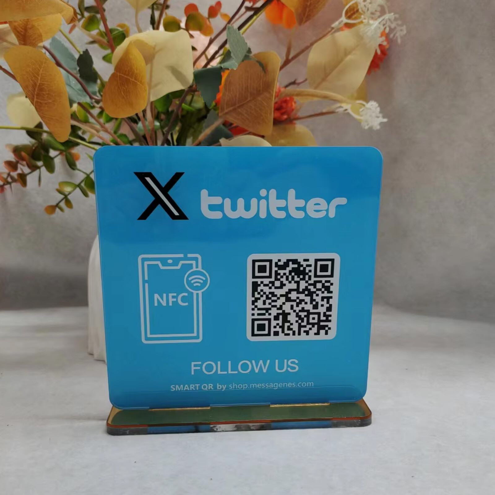 Custom Review Us on Google QR Code Sign Google Review Sign with NFC