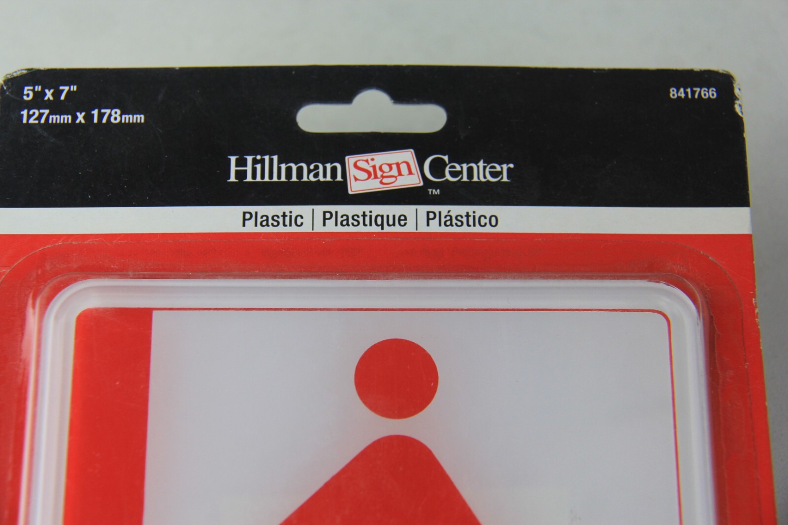 Hillman 5″x7″ Plastic Self-Stick Red “EXIT” Sign