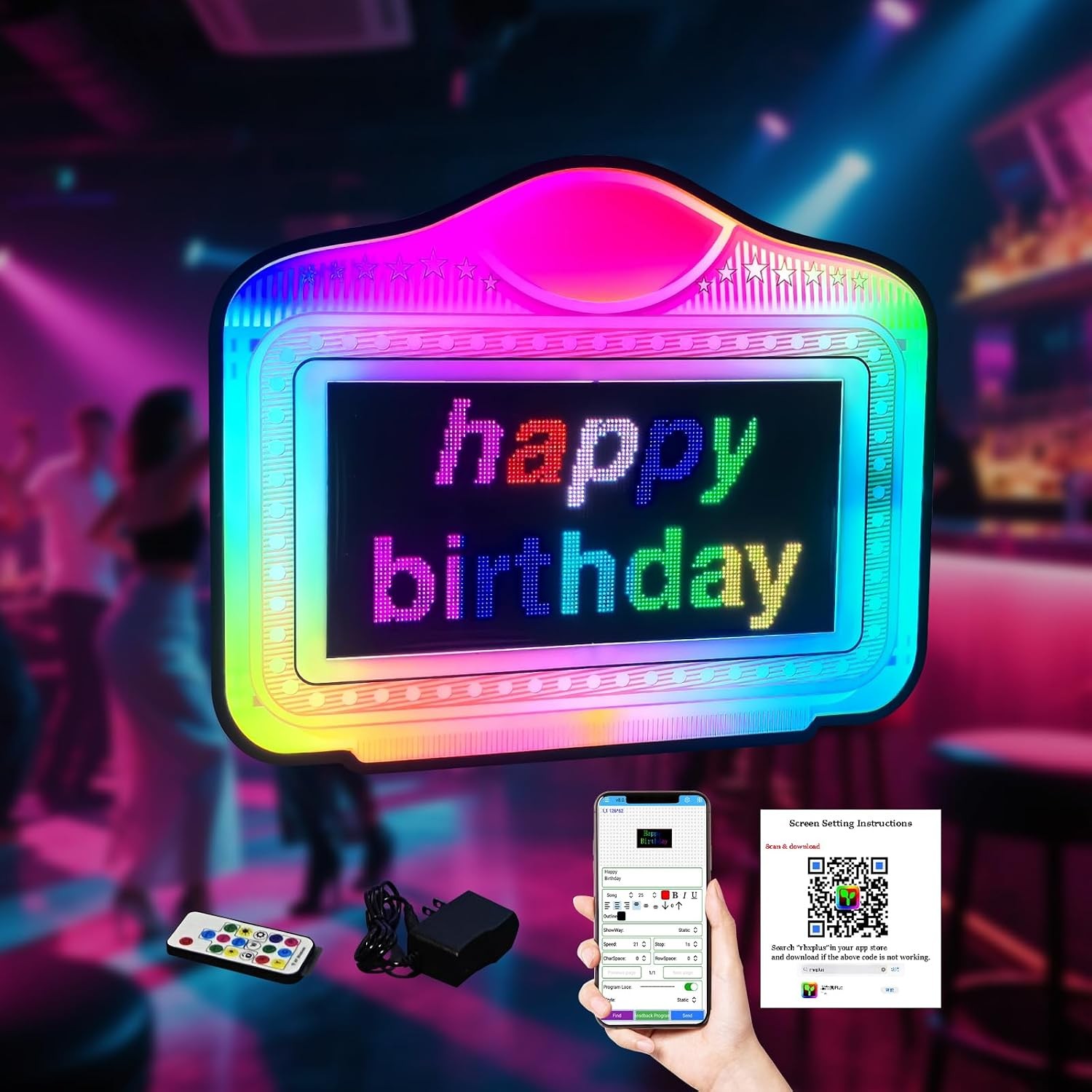 LED Bottle Service Sign VIP Bottle Girl Sign