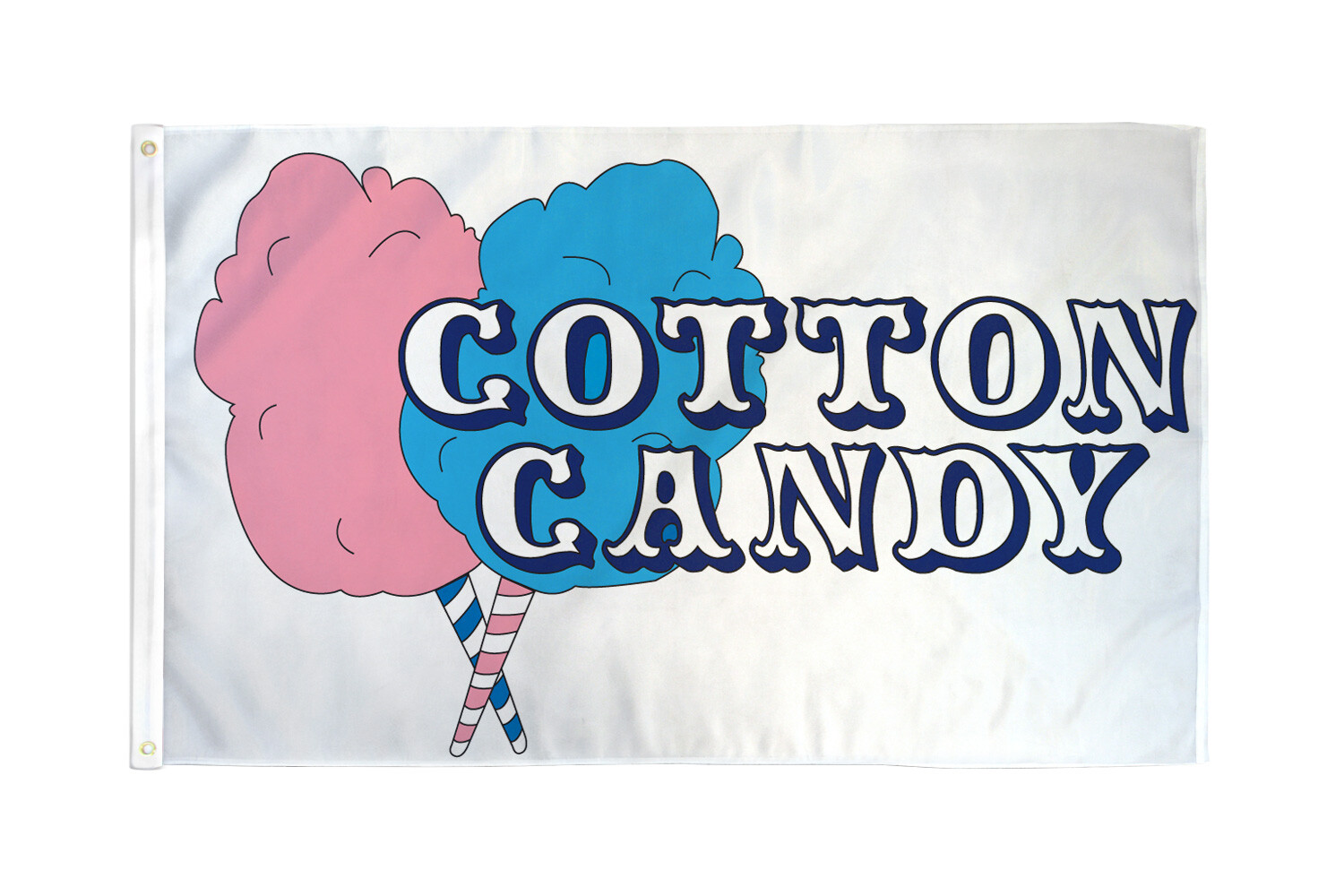 Cotton Candy Flag 3x5ft Cotton Candy Banner Sign Bandera Comida Concessions Flag