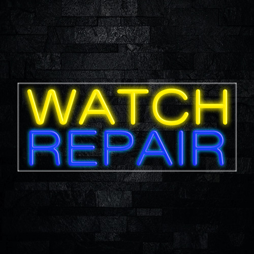 Watch Repair LED Neon Sign 30″L x 12″H #30144