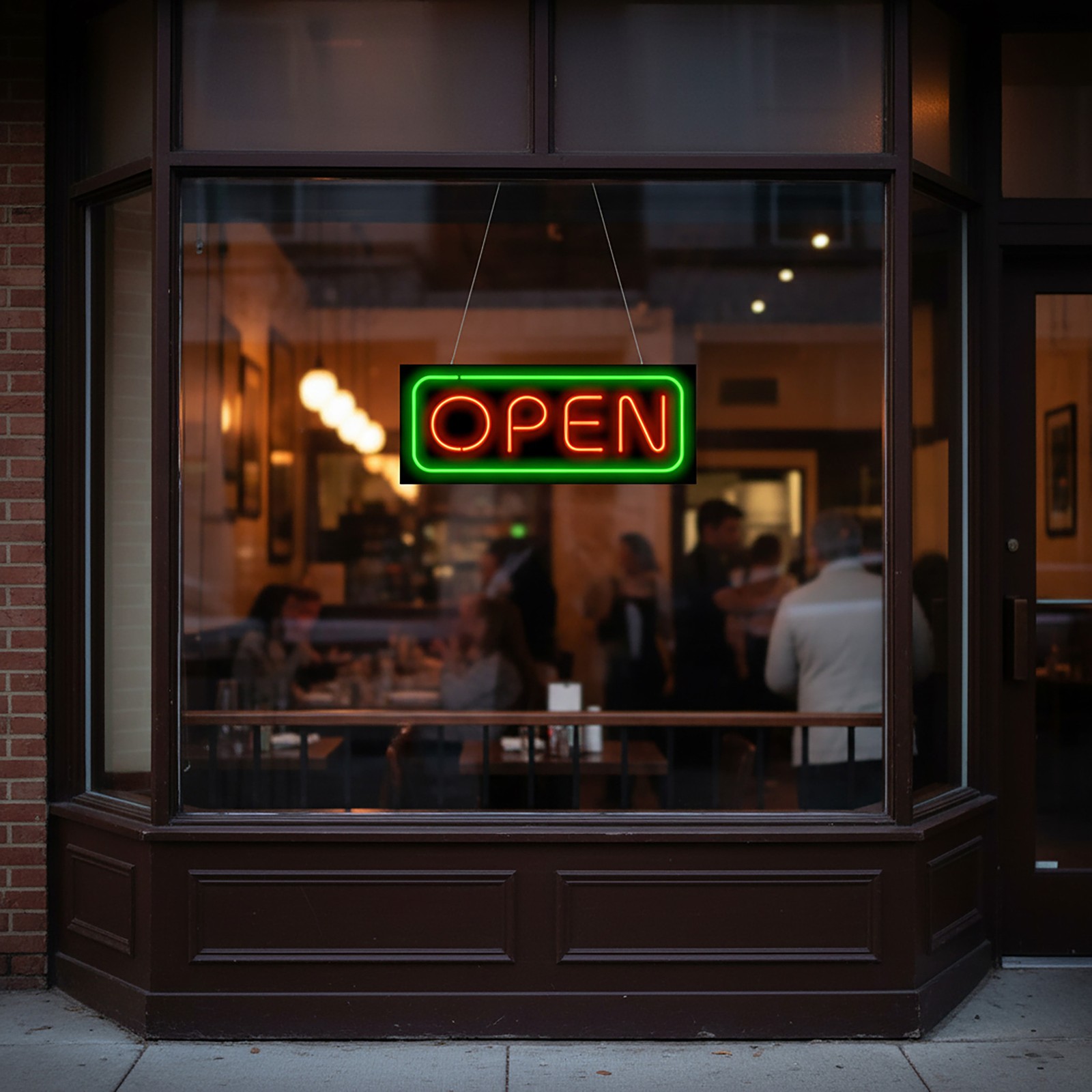 Deluxe Open Neon Sign – Large 32″ x 13″ – Real Neon Sign Attracts More Customers