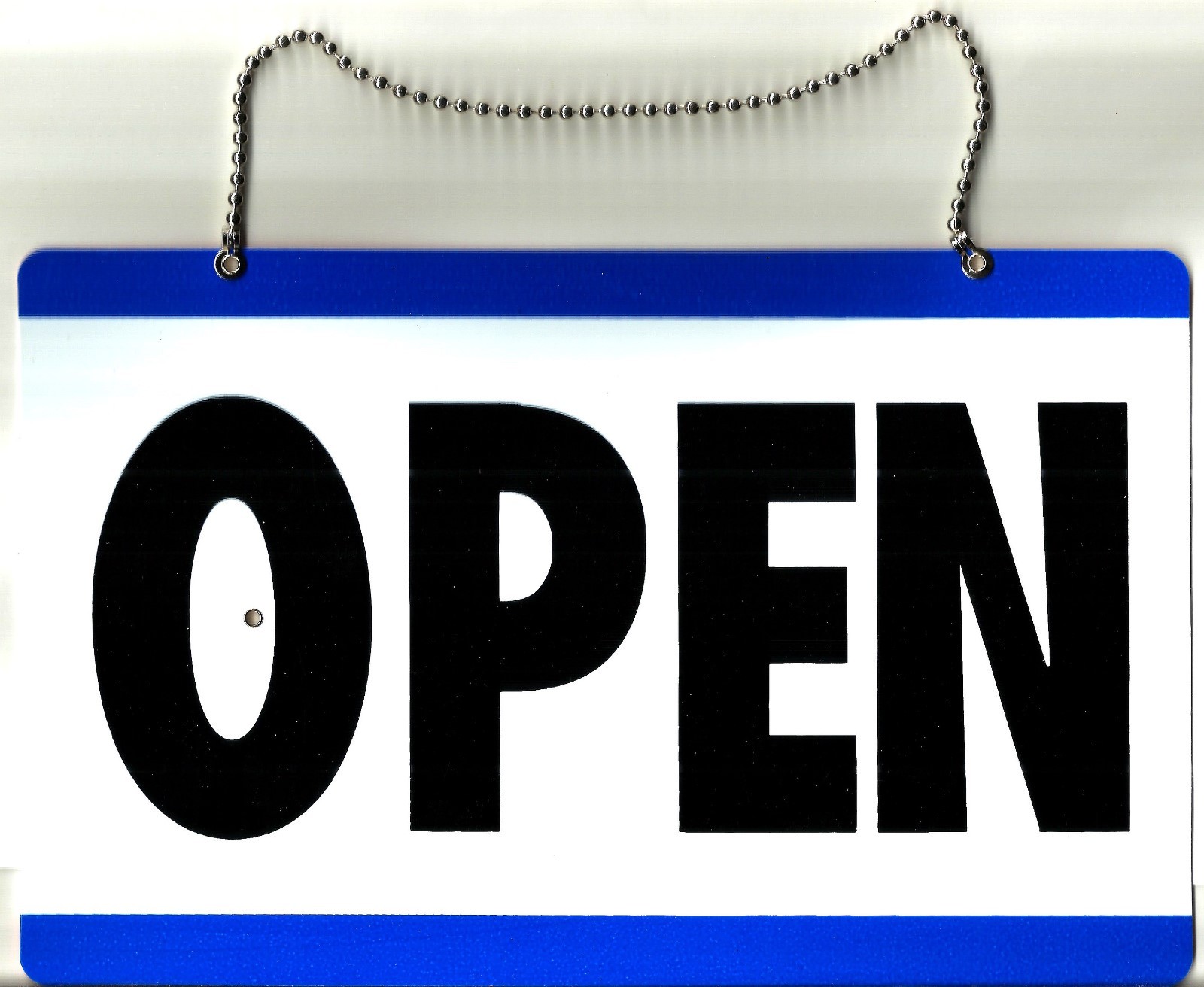 OPEN CLOSED Hanging Door SIGN w/ Adjustable Clock Sorry We missed you HY-KO CL-1