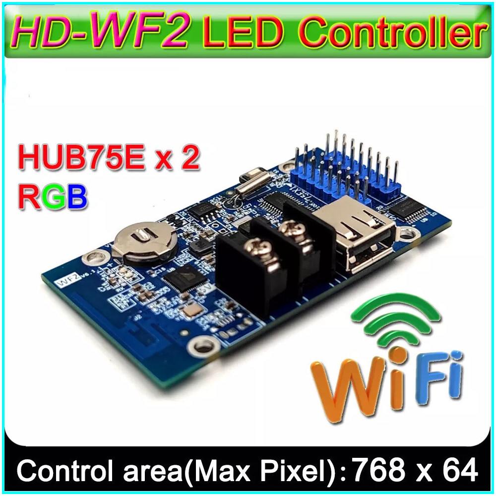New HUB75 Series Control Card HD-WF2 Full color LED Display Control Card