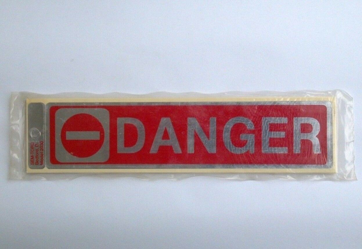 10 Pack DANGER Decals 1-7/8″x 8″ Self Adhesive Wall Door Business Sticker