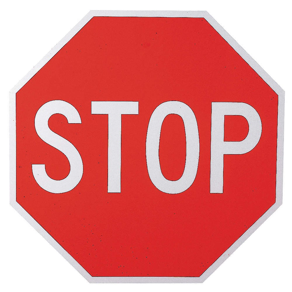 LYLE R1-1-18DA Stop Traffic Sign,18″ x 18″ 6DUY9