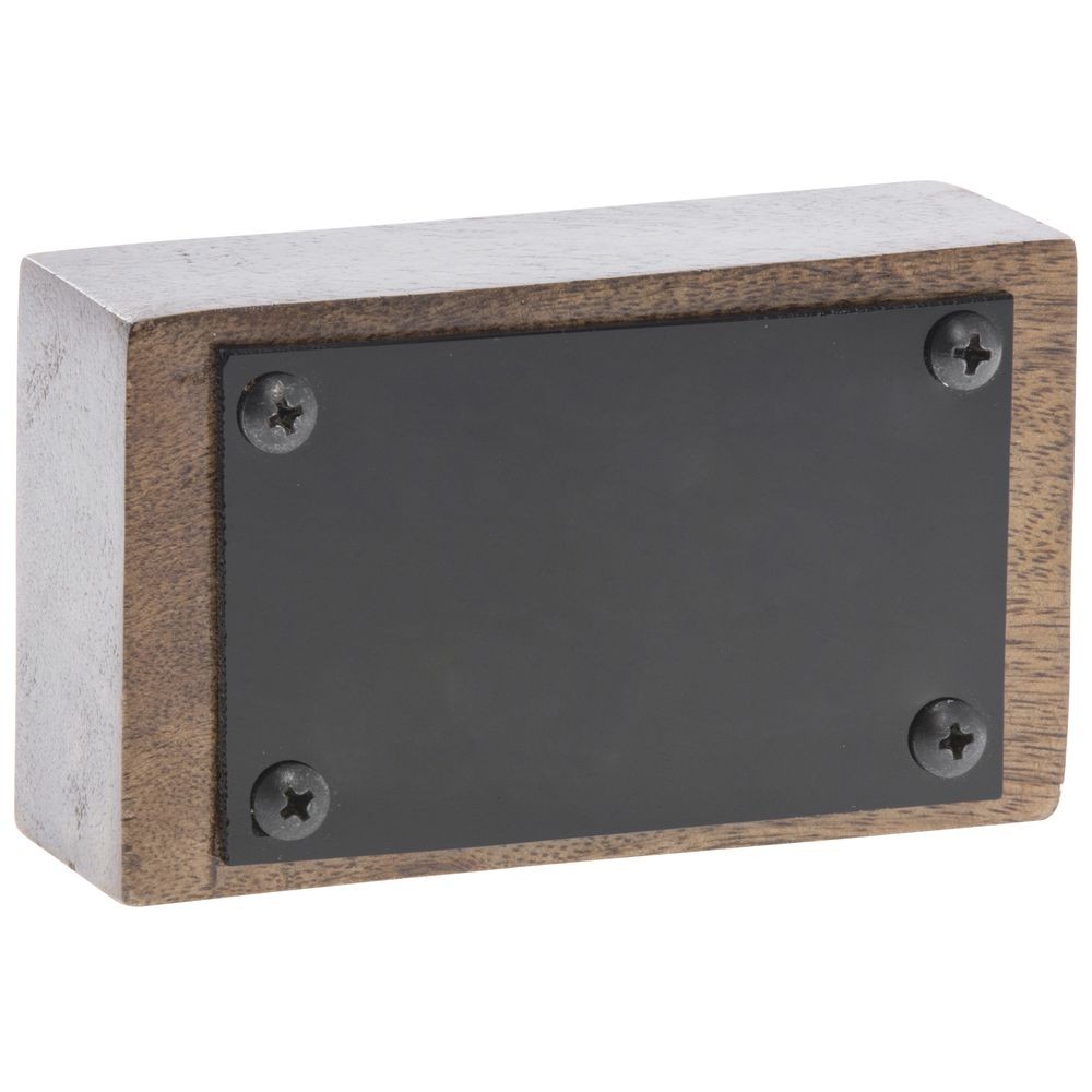 HUBERT® Wooden Write On Block Sign – 5″L x 1 3/4″W x 3″H