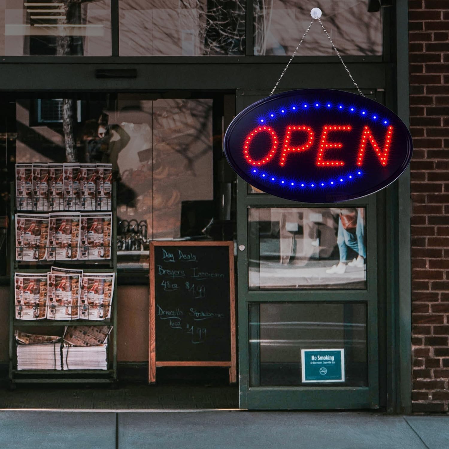 Eye-Catching LED Open Sign – High Visibility 23″ x 14″ Display for Businesses
