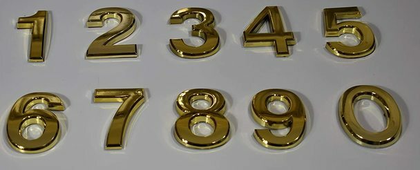 1 PCS – Apartment Number Sign/Mailbox Number Sign,Letter P (Gold,3D…ref0420