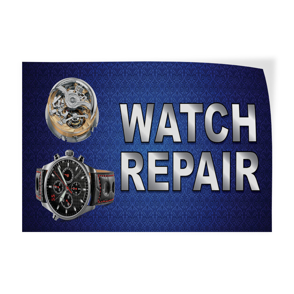 Decal Stickers Watch Repair Business A Vinyl Store Sign Label Business