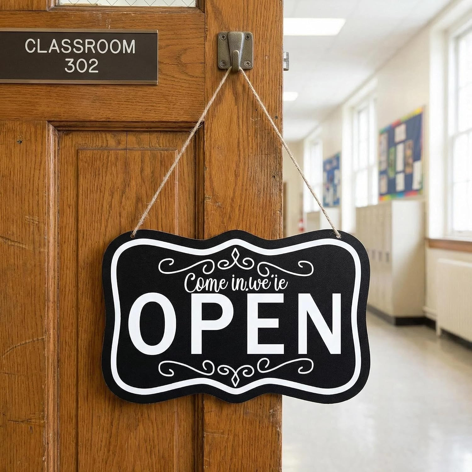 Open Sign for Business Single Open Plastic Hanging Sign Waterproof