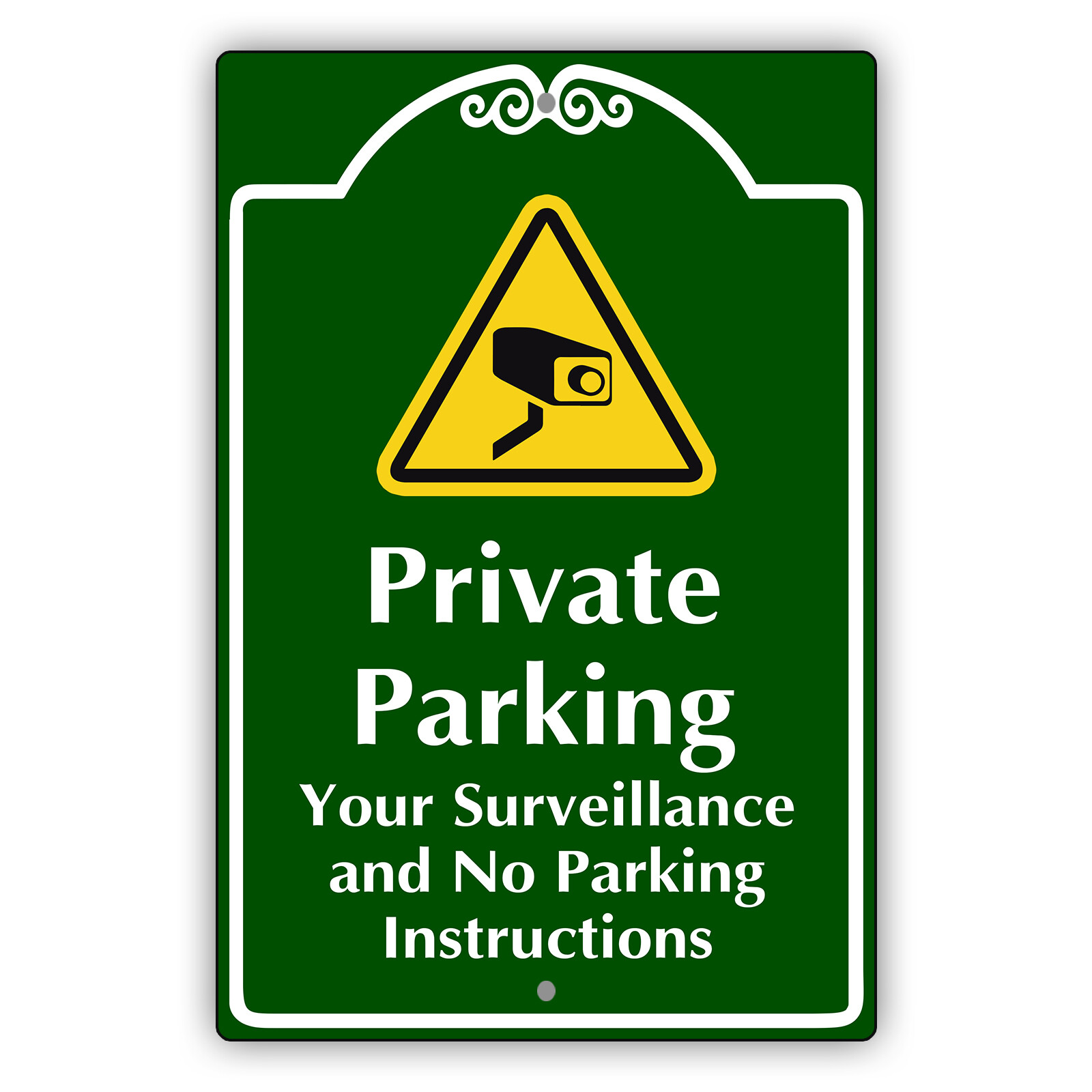Custom Sign Private Parking Your Surveillance And No Parking Text Aluminum Sign