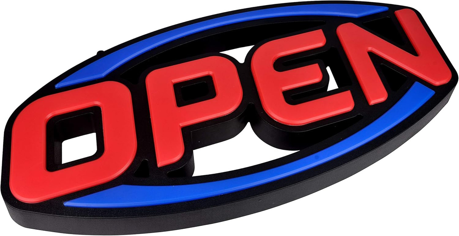 2026 Model 32″ X 16″ LED Neon Open Sign – Ultra Bright Extra Jumbo Large – Remot