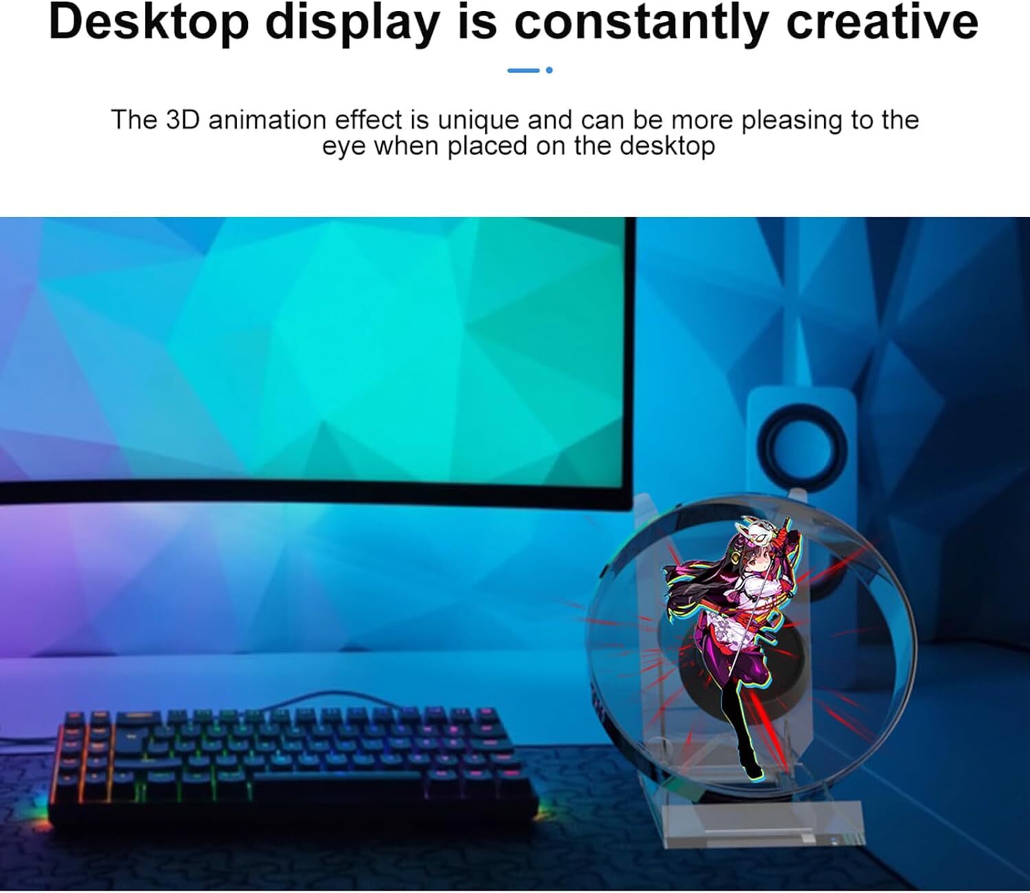 3D Holographic Projector Hologram Fan LED for Advertising Display Bluetooth DIY