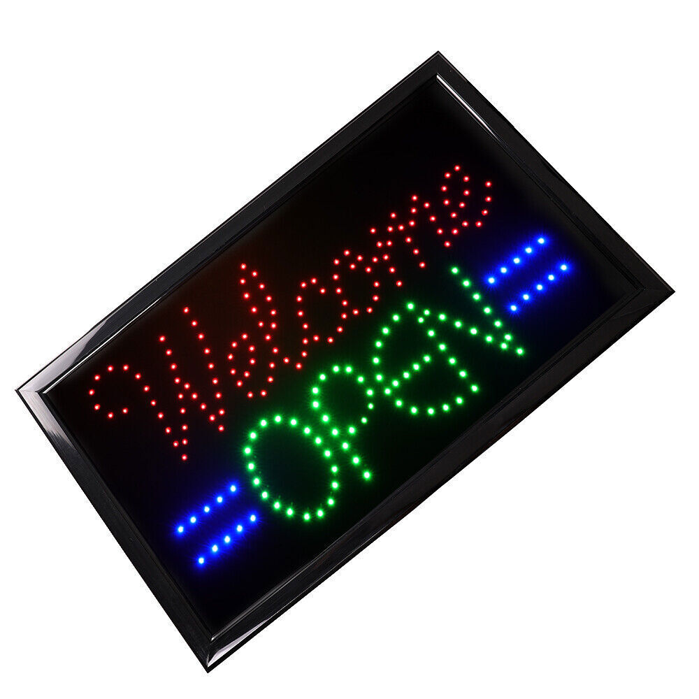 Ultra Bright LED Neon Open Sign Animated Motion Business Sign with ON/OFF Light
