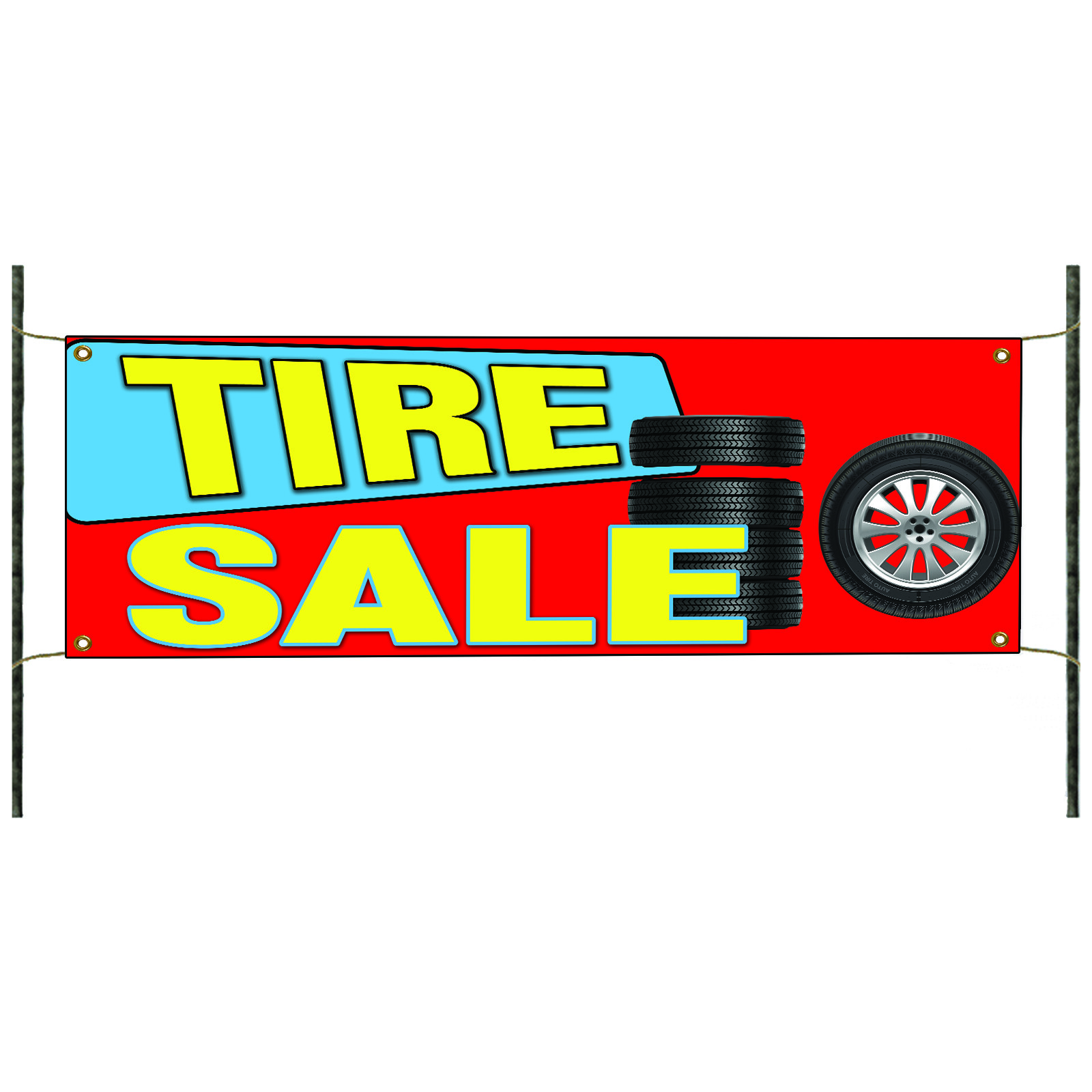 Tire Sale New & Used Auto Body Shop Car Repair Advertising Vinyl Banner Sign