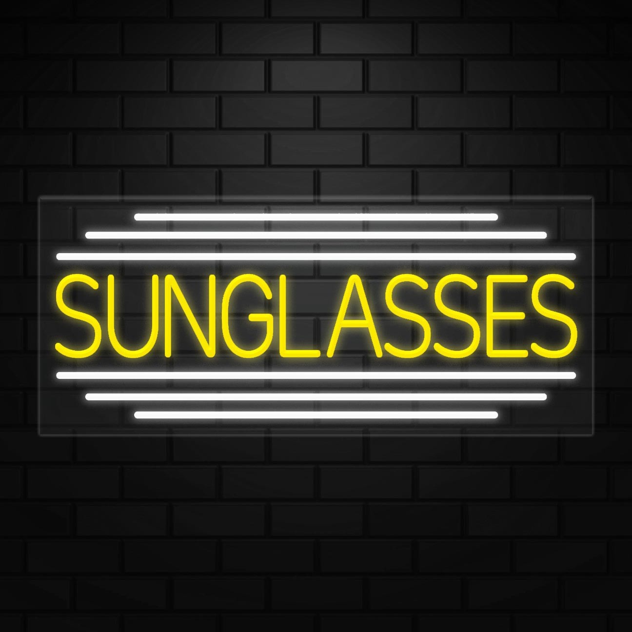 Sunglasses Neon Sign for Retail Displays | LED Flex Neon | 36″W x 15″H x 1″D