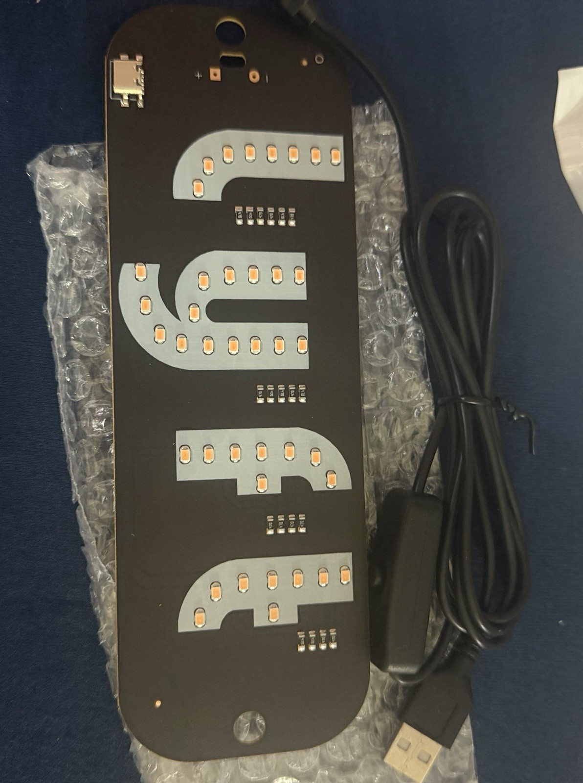 LED USB Powered Illuminated Sign Board Display, Black, Model X0A0QGUH71