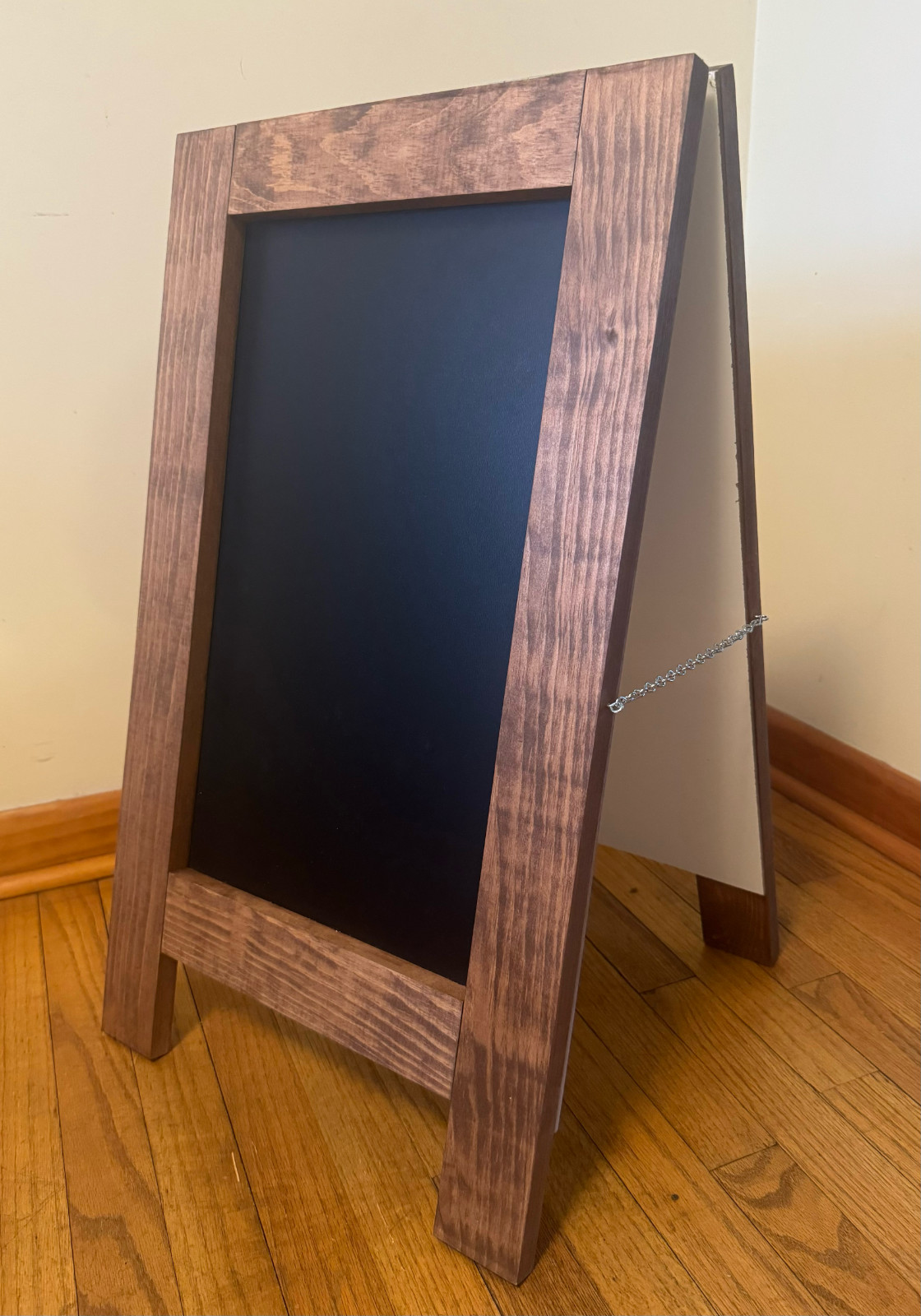 Sandwich Board | Chalkboard Sign | Sidewalk Sign – English Chestnut – Small 28?x