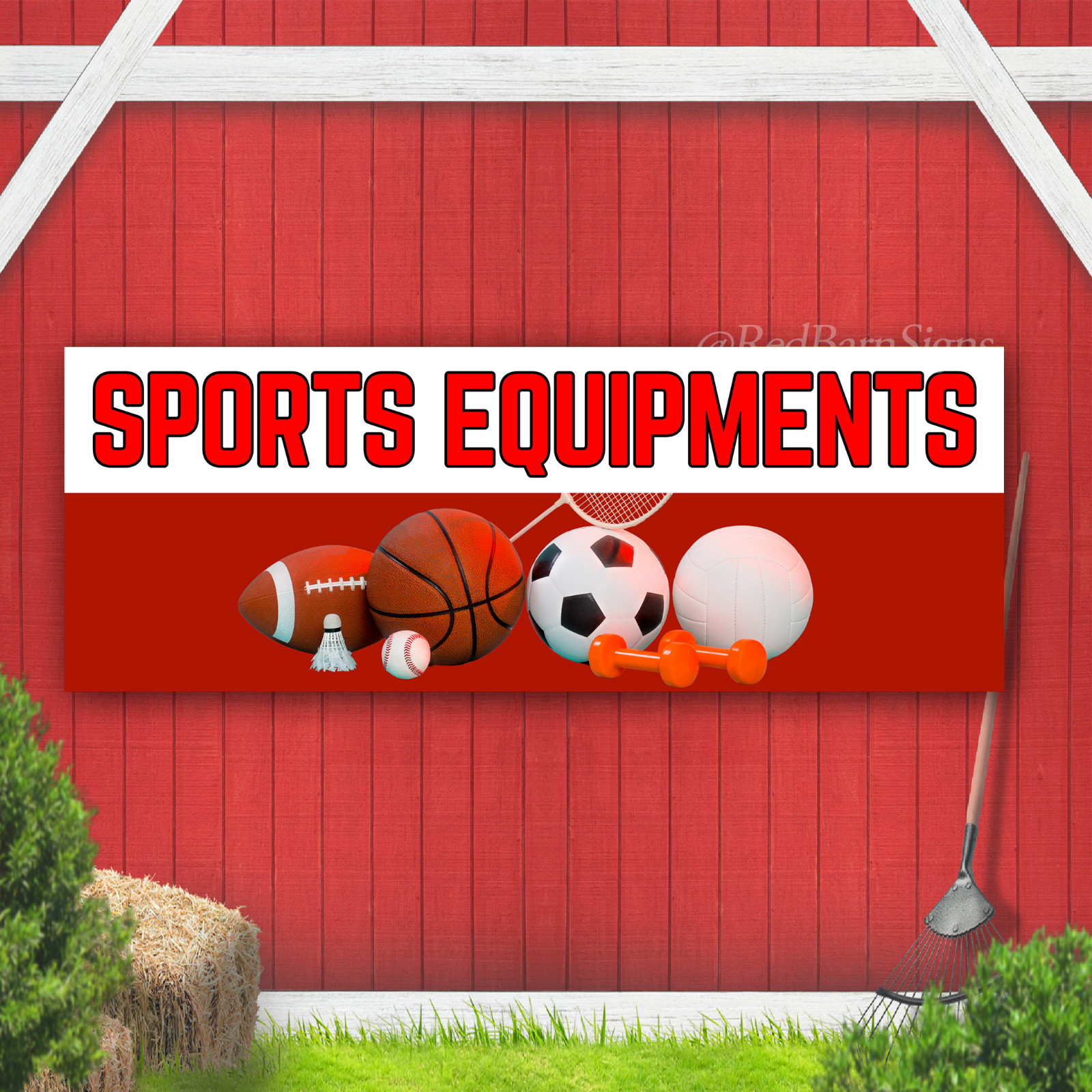 Sports Equipments Indoor Outdoor Vinyl Banner Design