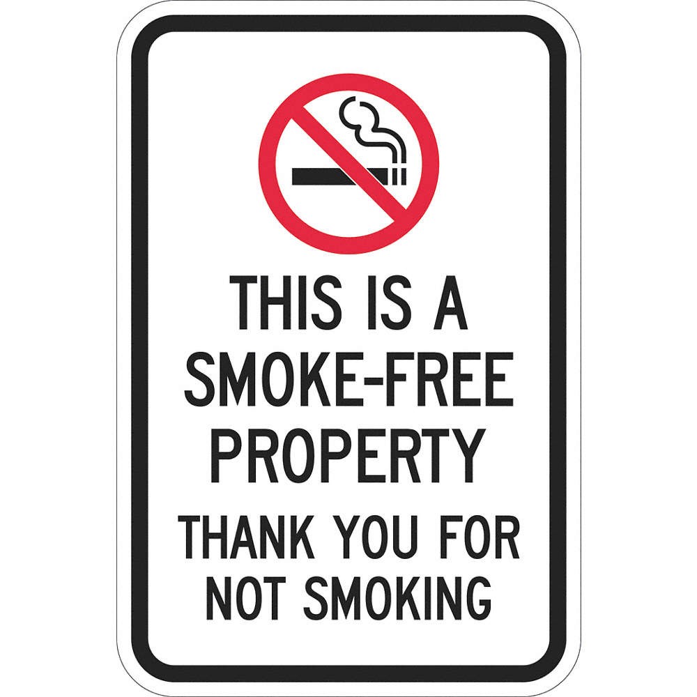 LYLE T1-1079-DG_12x18 Facility Sign,18 in,Aluminum 448V87