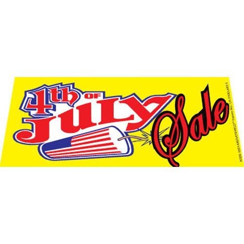 4th OF JULY Sale Windshield Banner