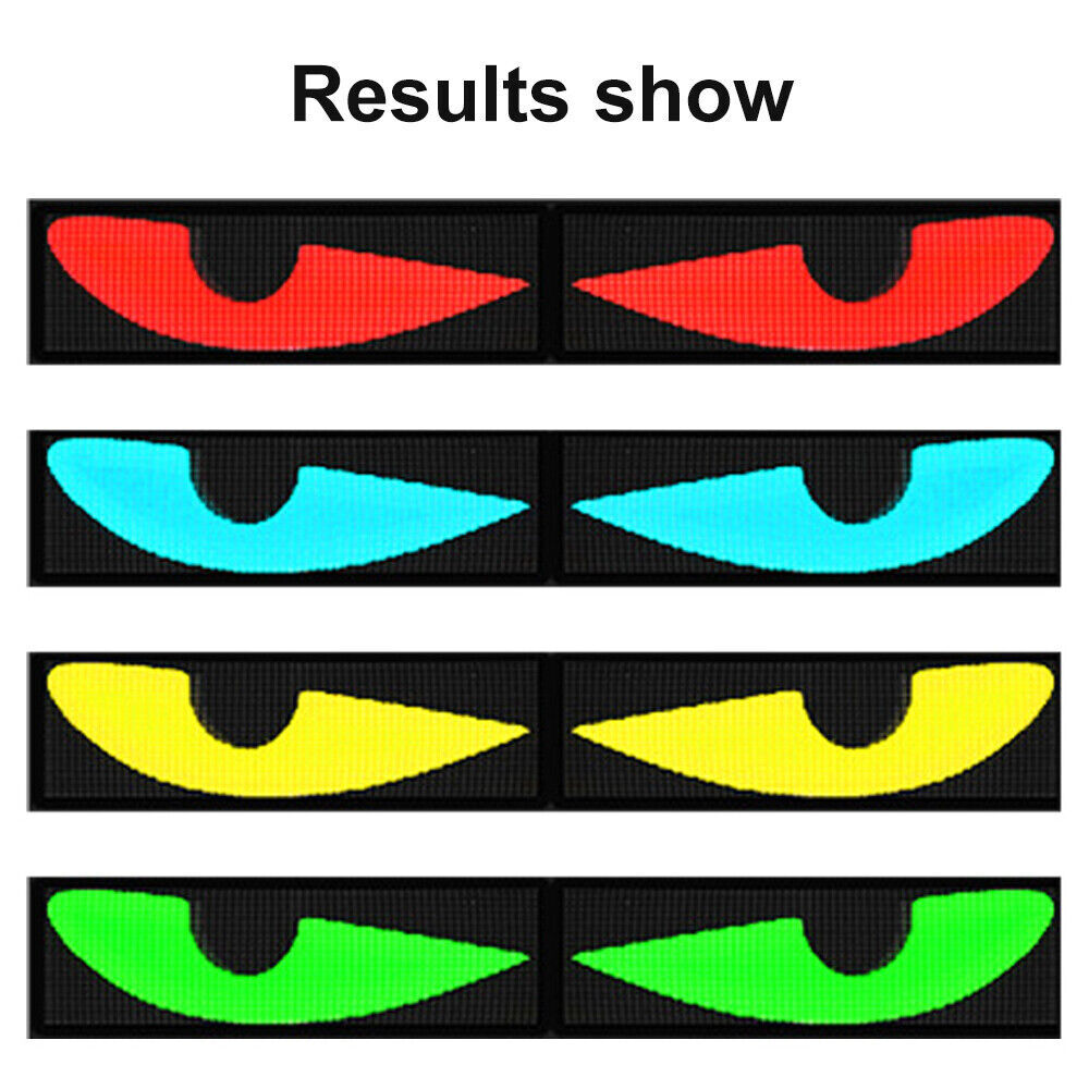 Programmable LED RGB Car Sign,Bluetooth LED Panel APP Control LED Car Eye Signs