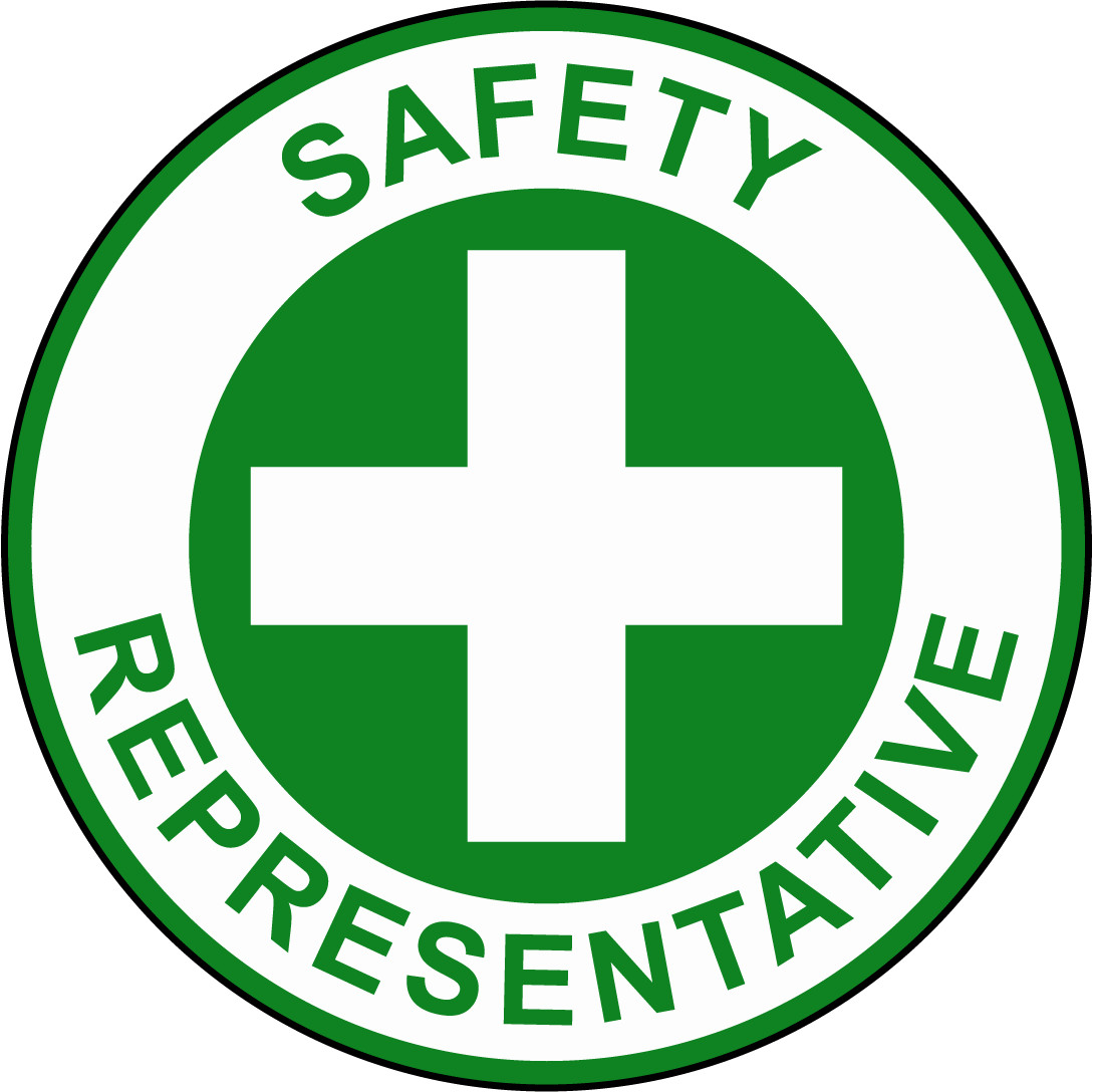 SAFETY REPRESENTATIVE | Adhesive Vinyl Sign Decal