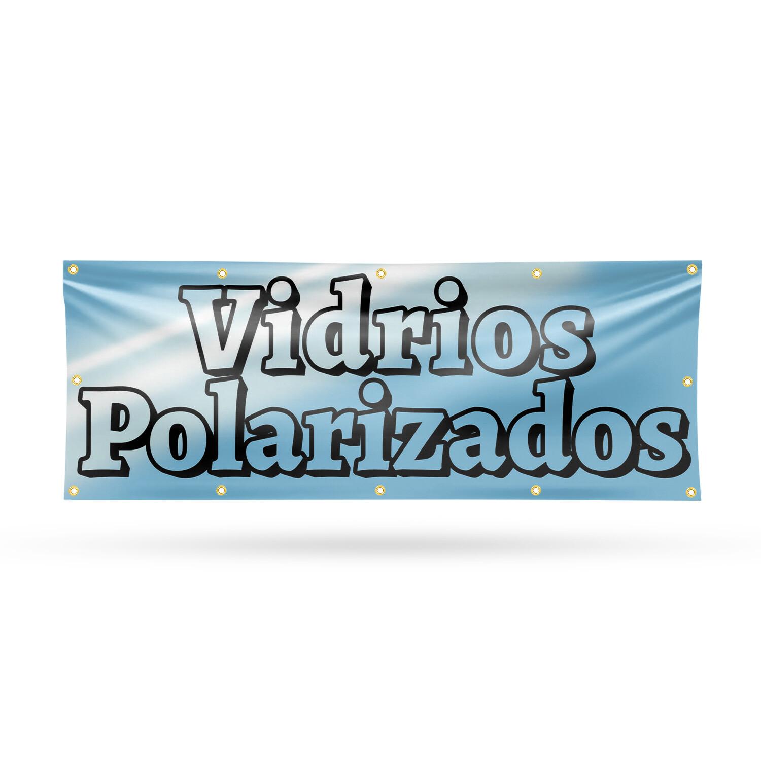 Vidrios Polarizados Vinyl Banner Sign with Metal Grommets Heavy-Duty