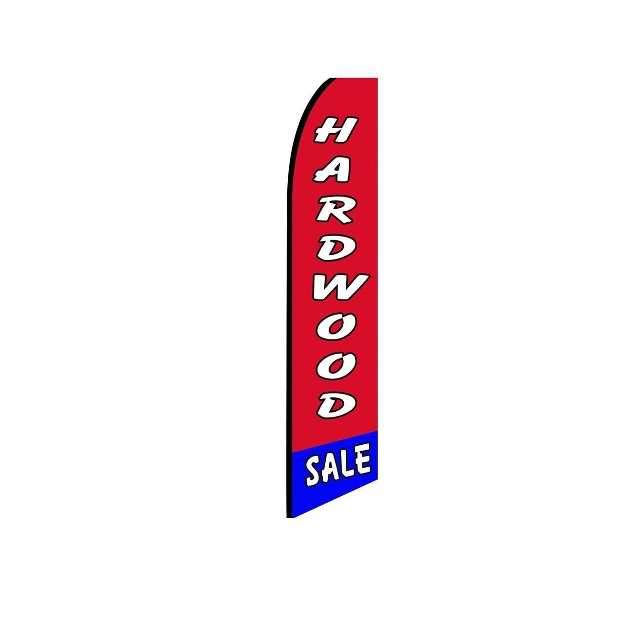 Hardwood Sale RedBlue Swooper Flutter Feather Flag | 3ft W x 11.5ft Tall