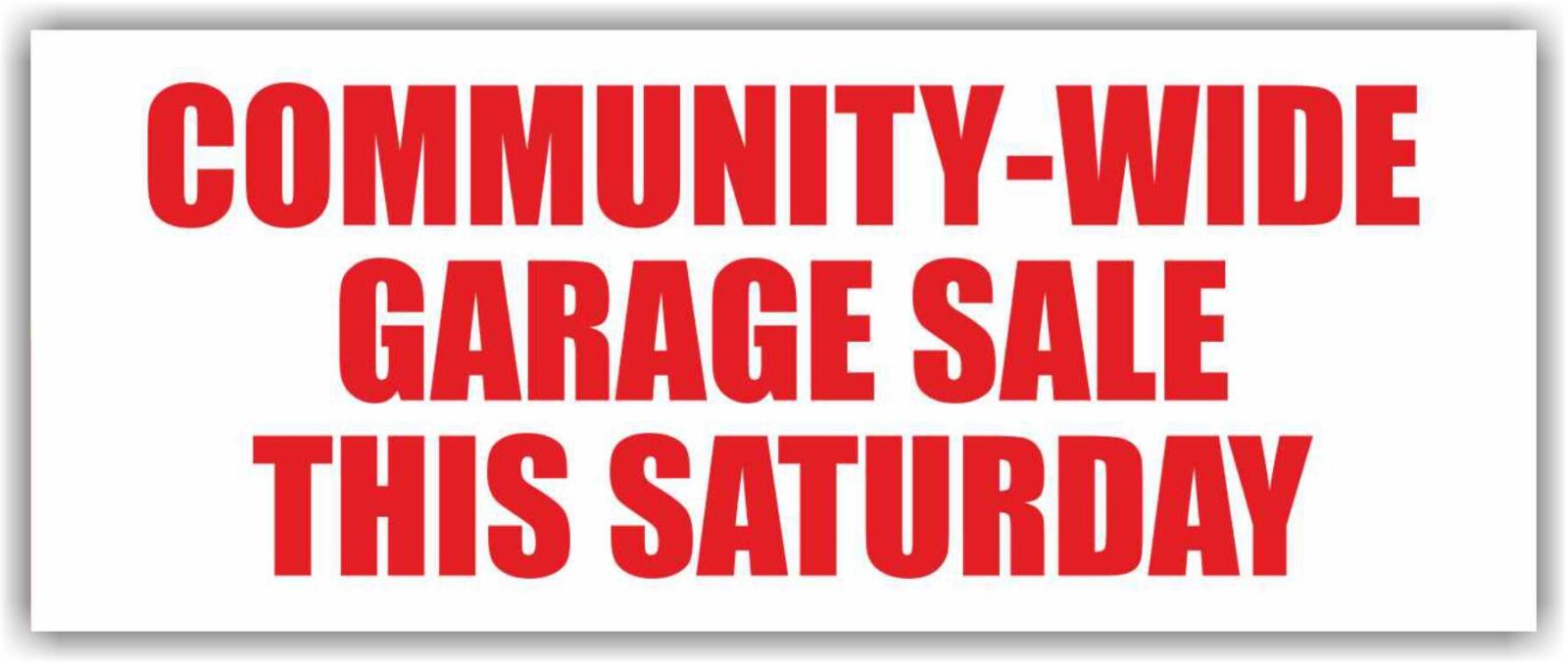 GARAGE SALE Advertising Banner Vinyl Mesh Sign Yard Sale VENTA DE GARAGE
